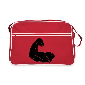 Shadow image of arm - Retro Bag - red/white - Front