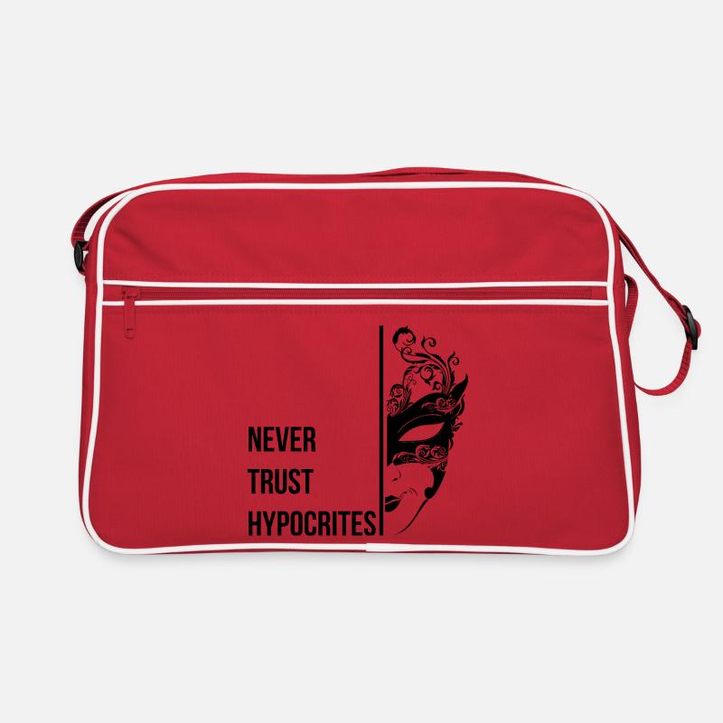 Never Trust Hypocrites Retro Bag