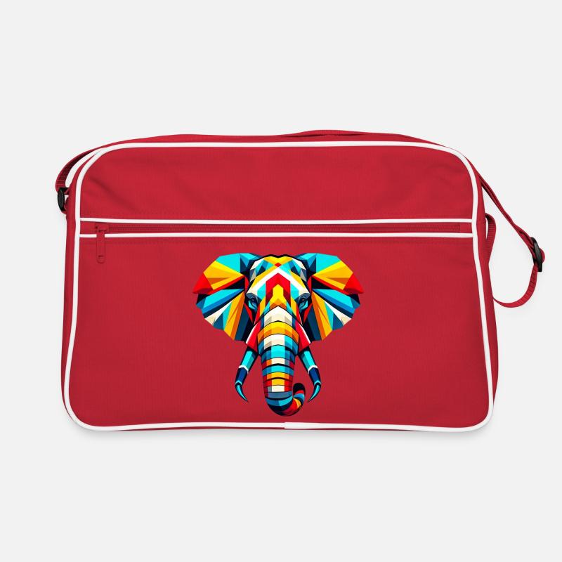 Elefant Pop Art Retro Tasche