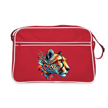 Cheetah - Retro Bag - red/white - Front
