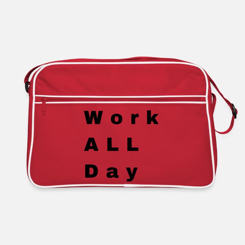 Work all day Retro Tasche