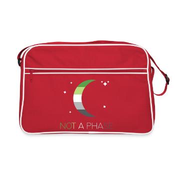 LGBTQ Pride Month - Not a Phase - Aromantic - Retro Bag - red/white - Front