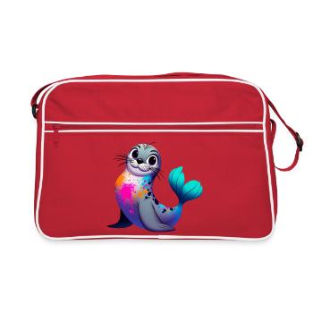 Phoque - Sac Retro - rouge/blanc - Devant
