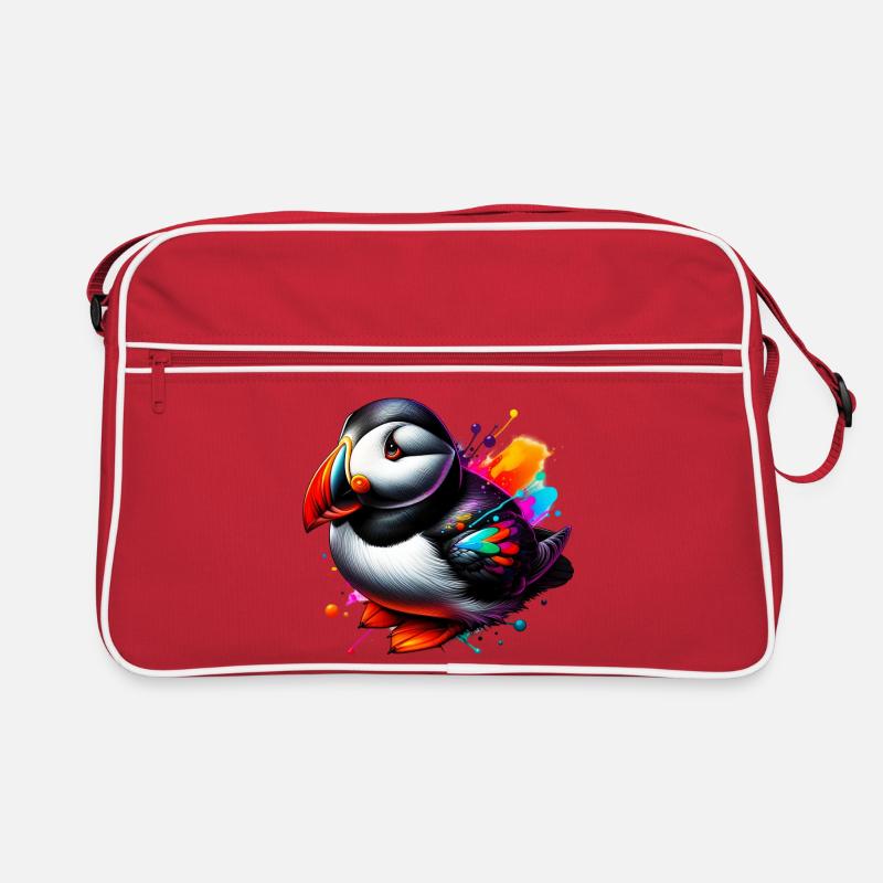 Papageitaucher Retro Tasche