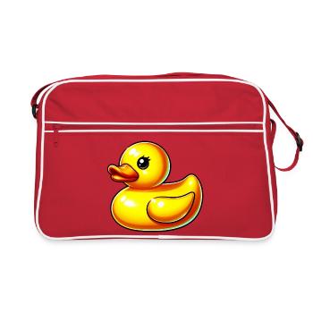 Duckling Duck Duck Duck - Retro Bag - red/white - Front