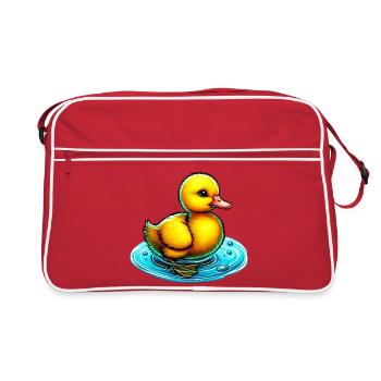 Duckling Duck Duck Duck - Retro Bag - red/white - Front
