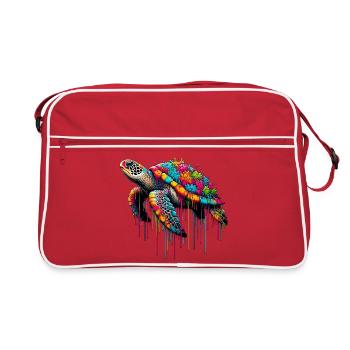 Turtle - Retro Bag - red/white - Front