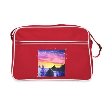 WinterSonne - Sonja Ariel von Staden - Retro Tasche - Rot/Weiß - Vorne