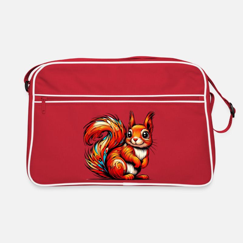 Eichhörnchen Retro Tasche