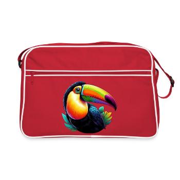 Toucan - Retro Bag - red/white - Front