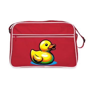 Caneton Canard Canard Canard - Sac Retro - rouge/blanc - Devant
