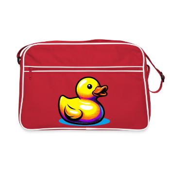 Caneton Canard Canard Canard - Sac Retro - rouge/blanc - Devant