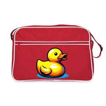 Duckling Duck Duck Duck - Retro Bag - red/white - Front