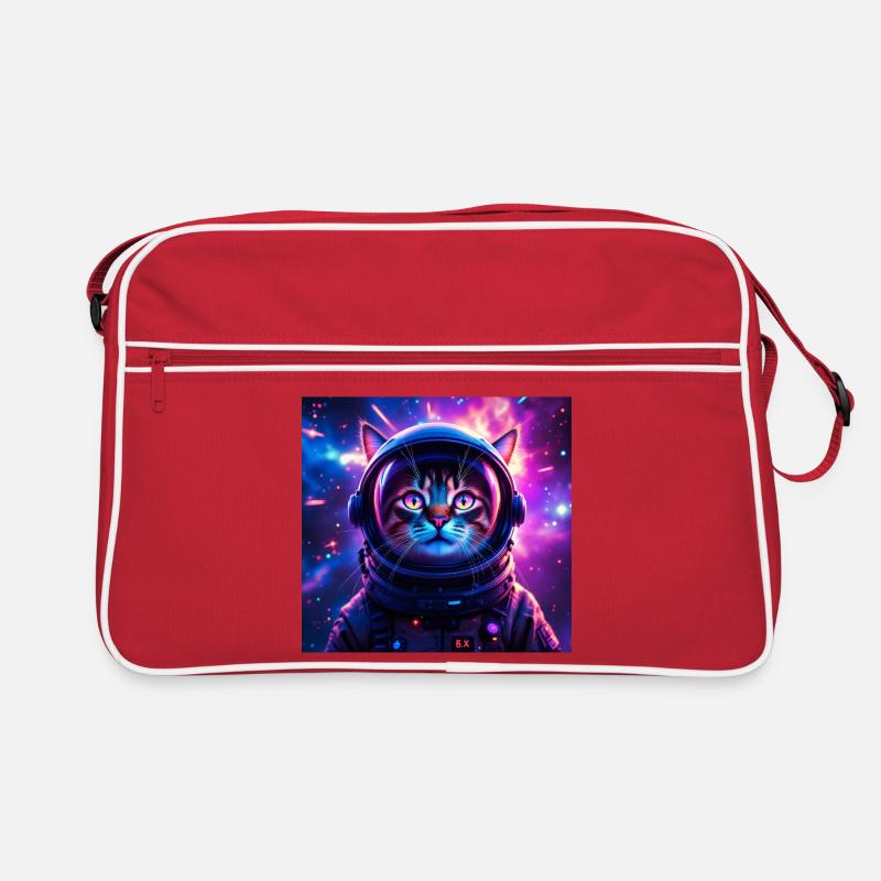 Space Cat Retro Tasche