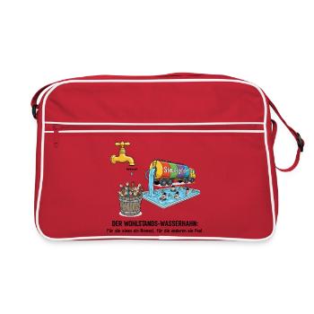 The prosperity faucet - Retro Bag - red/white - Front