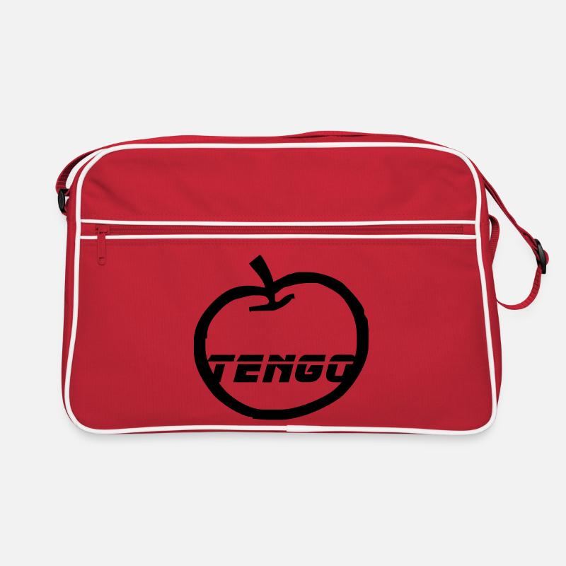 Ich habe einen Apfel Retro Tasche
