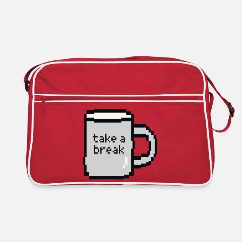 Tasse Relax Check Pixel Art Sac Retro