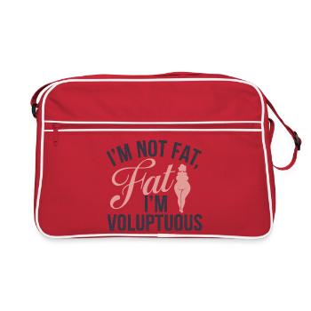 Mutiges Empowerment für Body Positivity - Retro Tasche - Rot/Weiß - Vorne