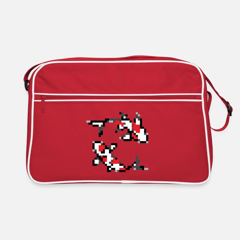 Pixelart Koi Retro Tasche