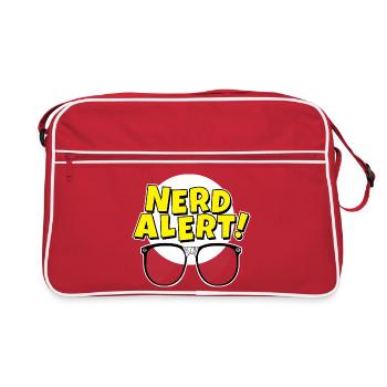 Nerd Alert Lunettes Pop - Sac Retro - rouge/blanc - Devant