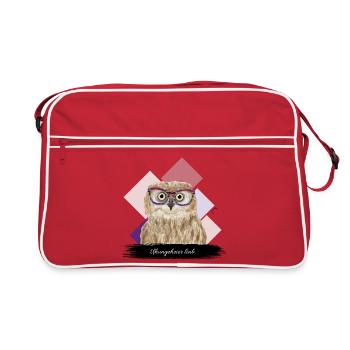 JvG Uhu "Uhungeheier liab." - Retro Tasche - Rot/Weiß - Vorne