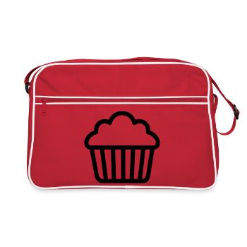 muffin - Sac Retro - rouge/blanc - Devant