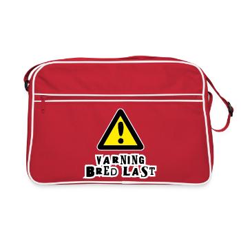 Warnung vor breiter Ladung - Retro Tasche - Rot/Weiß - Vorne