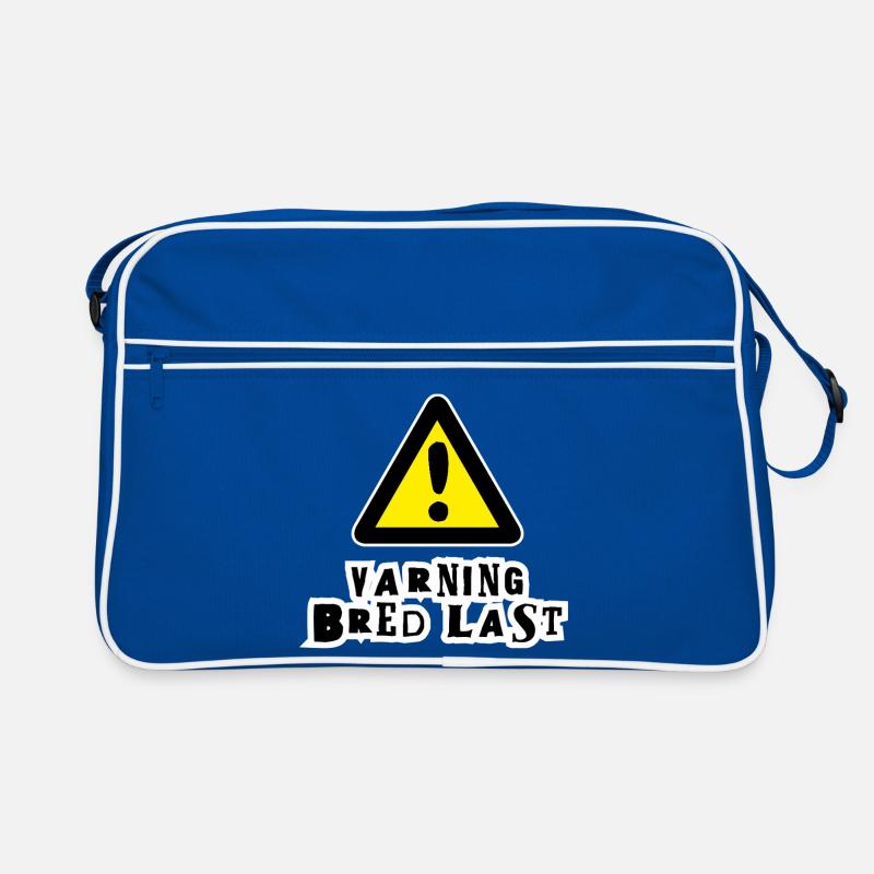Warnung vor breiter Ladung Retro Tasche