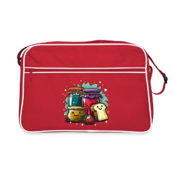 Colourful jam splendour - Retro Bag - red/white - Front