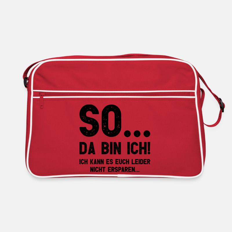 Da bin ich! Ich kann es Euch leider nicht ersparen Retro Tasche