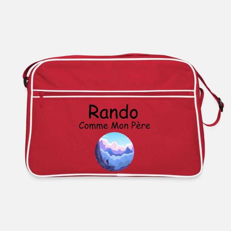 Wanderer auf der Himmlischen Klippe Rando Comme Mon Retro Tasche