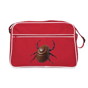 PRALINE À PATTES - Bellegique - Retro Tasche - Rot/Weiß - Vorne