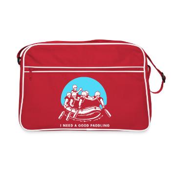 Rafting Kayaking Kayaking Paddle Boat - Retro Bag - red/white - Front