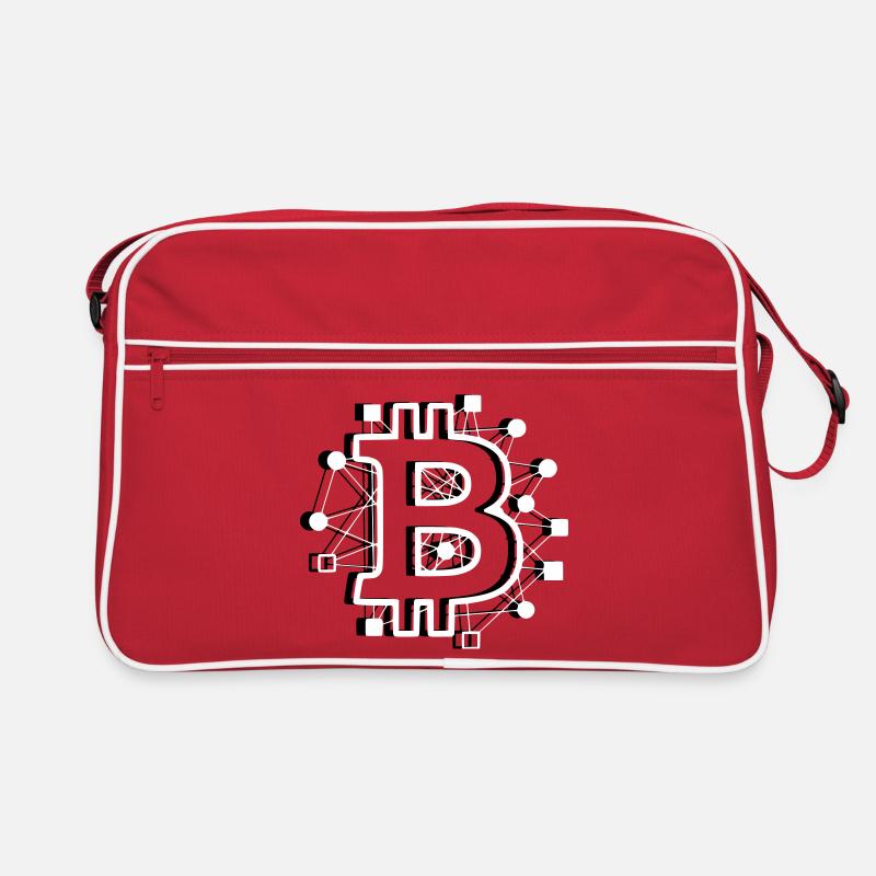Crypto technologique de circuit de circuit Bitcoin Sac Retro