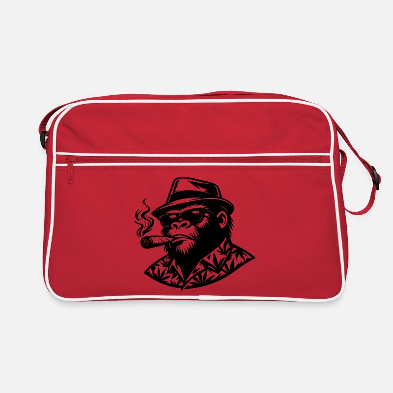 Monkey Smoke Retro Bag