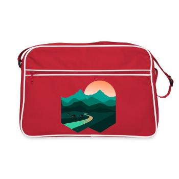 Chanson de la montagne | Édition unique - Sac Retro - rouge/blanc - Devant