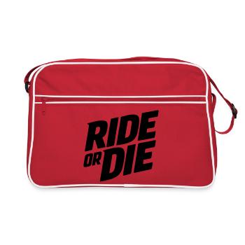 Rouler ou mourir - Sac Retro - rouge/blanc - Devant