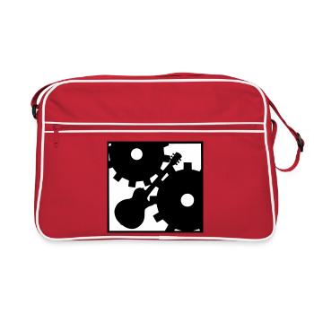 Rock against the Machine - Retro Bag - red/white - Front