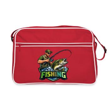 Pêcheurs Pêcheurs Chemise Pêche Pêche Hommes - Sac Retro - rouge/blanc - Devant