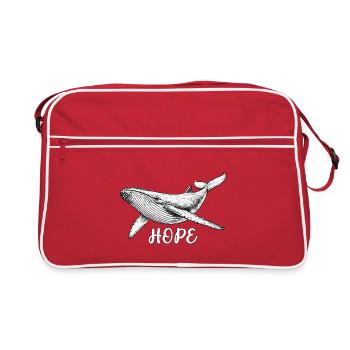 Hope Whale Rescue Hope - Retro Bag - red/white - Front