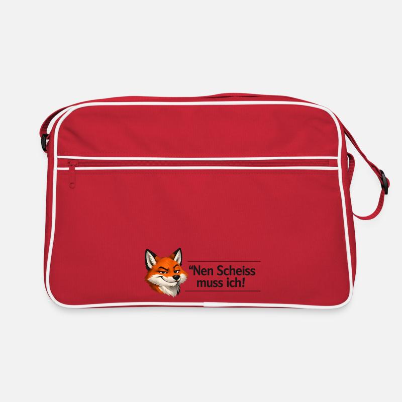Nen Scheiss muss ich Retro Tasche