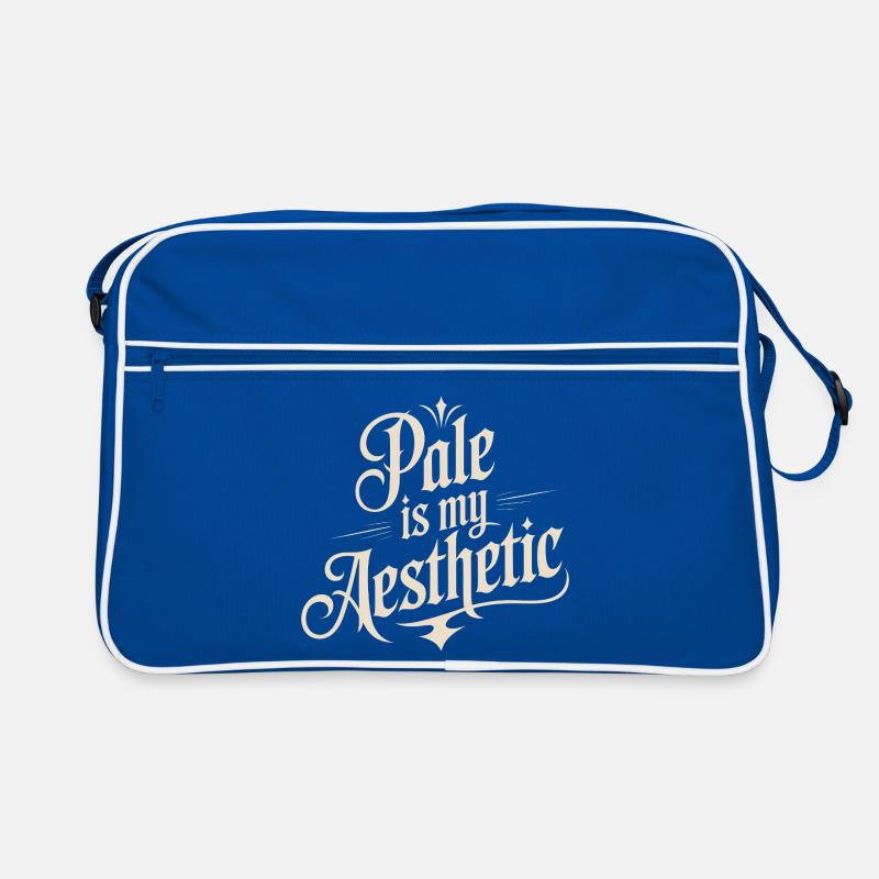 Pale Is My Aesthetic Typography Retro Bag