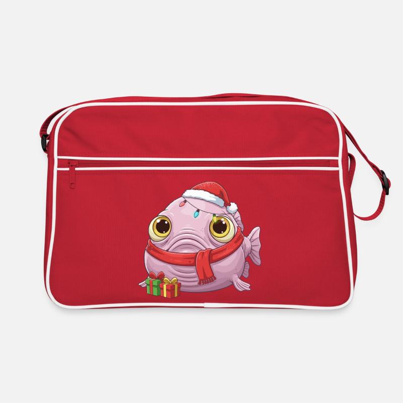 Drôle de Poisson-Blobfish - Noël avec... Sac Retro