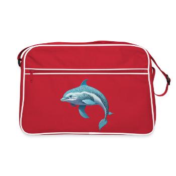 Dolphin - Retro Bag - red/white - Front