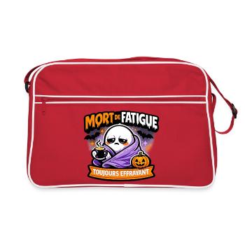 Mort de Fatigue Toujours Effrayant - Sac Retro - rouge/blanc - Devant