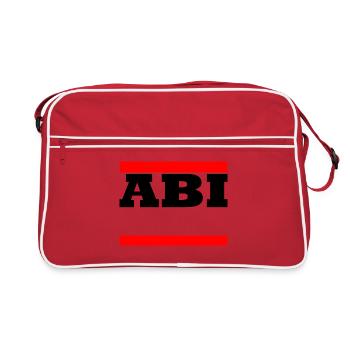 Abi - motif à personnaliser - Sac Retro - rouge/blanc - Devant