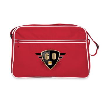 60e anniversaire - Sac Retro - rouge/blanc - Devant
