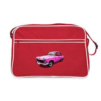 Volga Pink - Retro Tasche - Rot/Weiß - Vorne