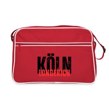 Longerich noir rouge - Sac Retro - rouge/blanc - Devant