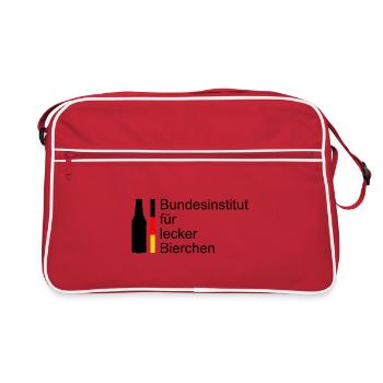 Institut fédéral des bières délicieuses - Sac Retro - rouge/blanc - Devant